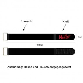 bedruckte Klett Kabelbinder mit Umlenköse Haken und Fla...